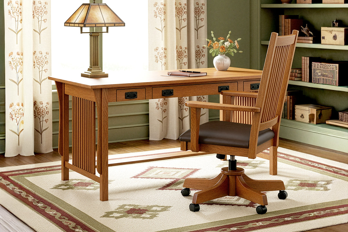 Prairie Mission Writing Desk, Large – Simply Amish