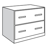 Base Unit, 2 Lateral File Drawers