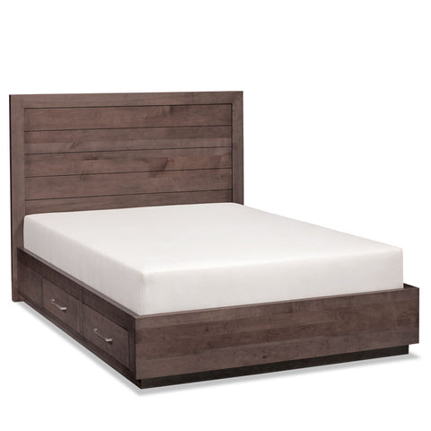 Ironwood Planked Storage Bed