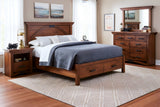 B&O Railroad© Trestle Bridge Panel Bed with Footboard Storage