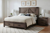 Montauk 2-Panel Bed with Footboard Storage