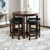 Sector Backless Stationary Barstool