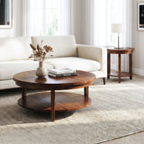 Parkdale Round Coffee Table with Shelf