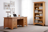 Aspen Tall Open Bookcase with Inlay