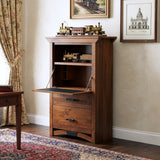 B&O Railroad© Trestle Bridge Laptop Cabinet with File Drawer