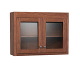 Variable Bridge Top Unit, 2 Glass Doors, 1 Adjustable Shelf, 12"d