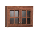 Variable Bridge Top Unit, 2 Glass Doors with Mullions, 1 Adjustable Shelf, 12"d