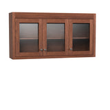 Variable Bridge Top Unit, 3 Glass Doors, 1 Adjustable Shelf, 12"d