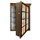 Desk Top Unit, 2 Glass Doors, 3 adjustable shelves, Secret Compartment with 3 adjustable shelves (Copy)