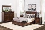 Louis Philippe Sleigh Bed with Low Footboard