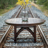 B&O Railroad© Trestle Bridge Round Single Pedestal Table