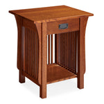 Prairie Mission Nightstand Table with Drawer