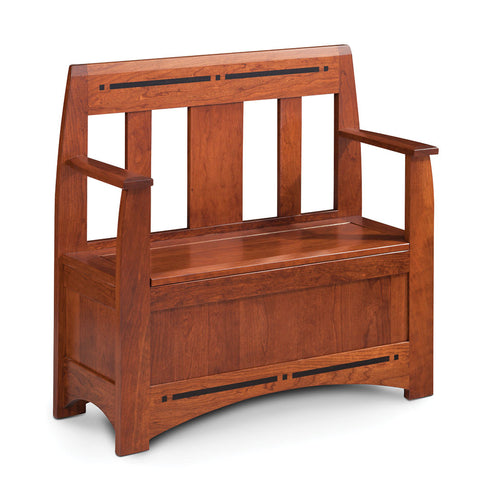 Aspen Small Storage Bench with Inlay
