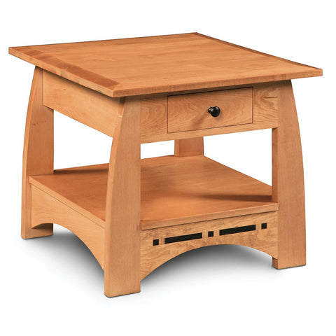 Aspen 1-Drawer End Table with Inlay