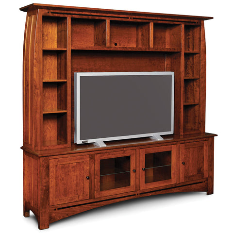 Aspen Deluxe Entertainment Center with Inlay