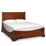 Louis Philippe Sleigh Bed with Low Footboard