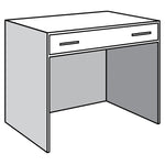 Open Base Unit with Convertible Drawer