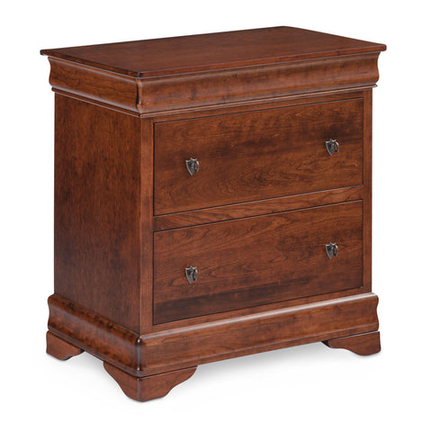 Louis Philippe Deluxe Nightstand with Drawers