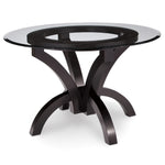 Adeline Single Pedestal Table with Glass Top