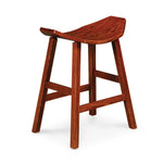 Mission Saddle Stationary Barstool