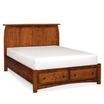 Aspen Panel Bed with Footboard Storage