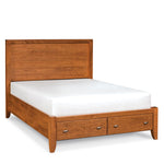 Justine Panel Bed with Footboard Storage