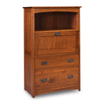 Prairie Mission Laptop Cabinet with File Drawer
