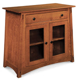 McCoy Server with Antique Glass Doors